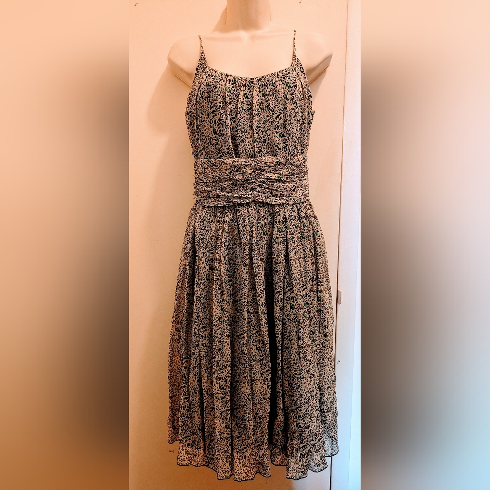 Anthropologie size 4 chiffon printed dress